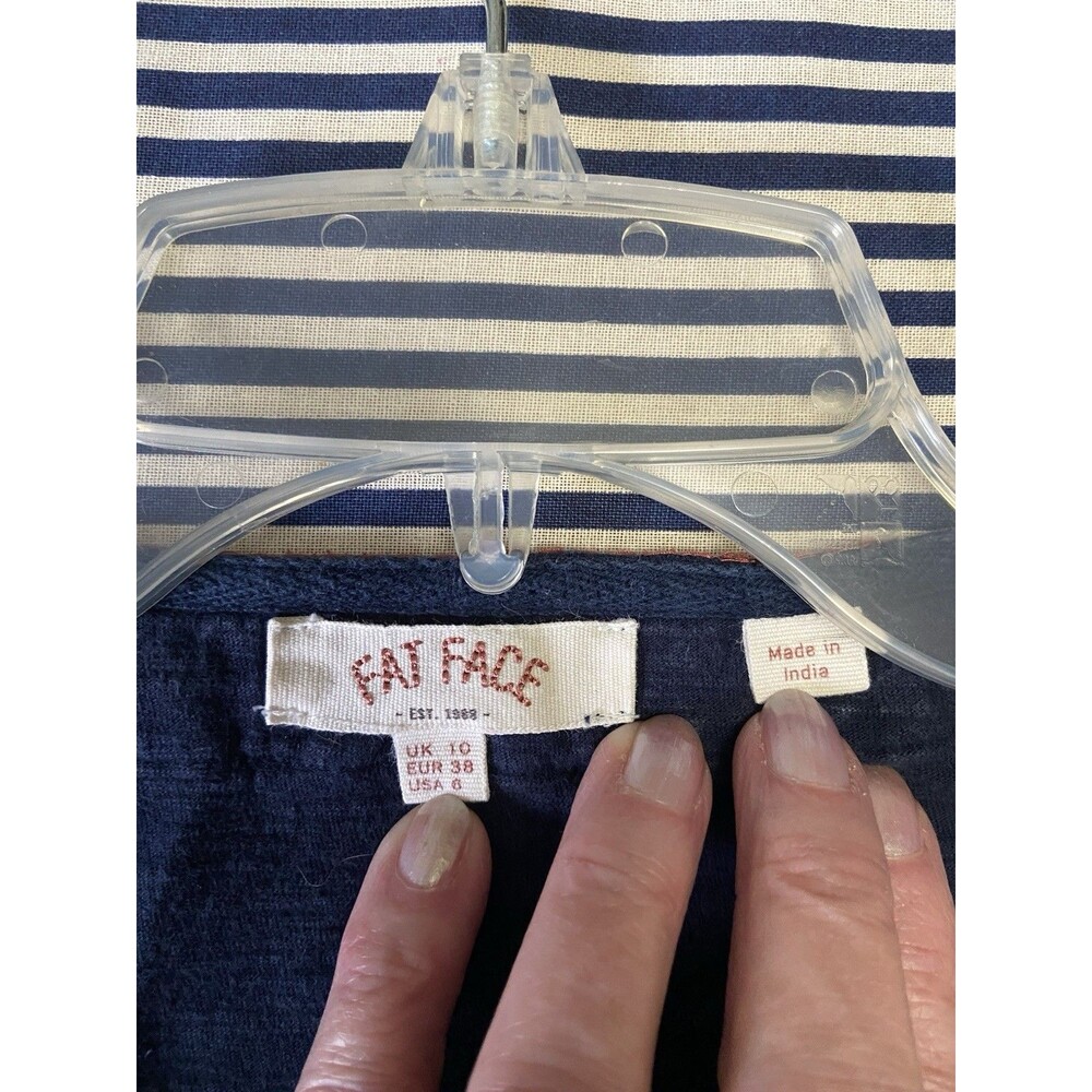 Fat Face Size 6 Embroidered Boho Top L9 - Picture 7 of 9